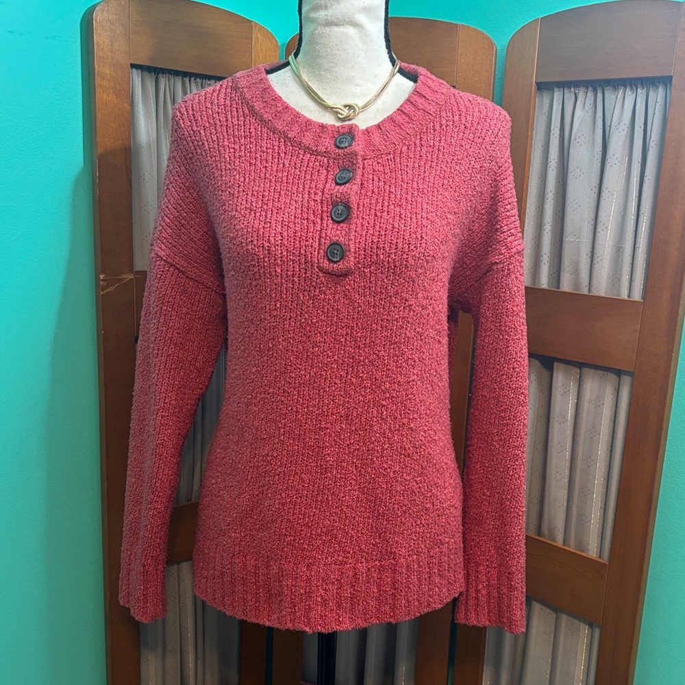 American Eagle Outfitters Henley Pullover Sweater